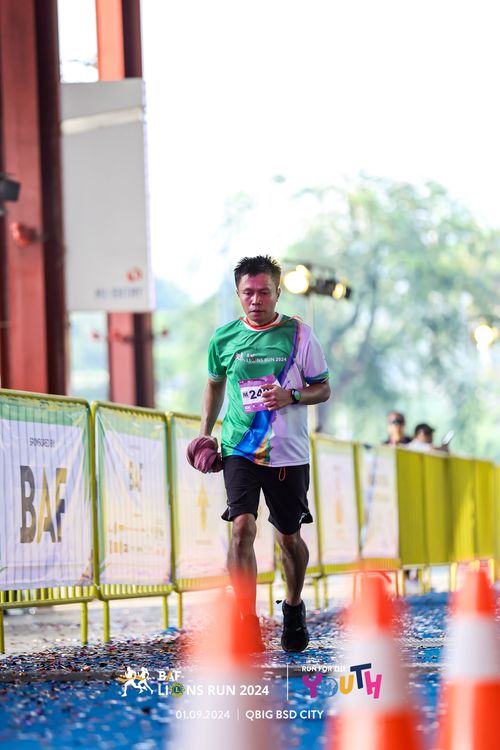Race photo from BAF LIONS RUN 2024