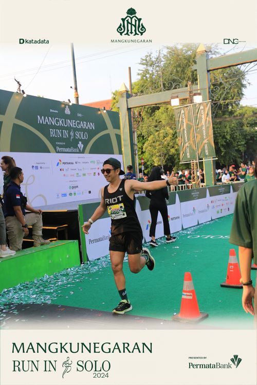 Race photo from Mangkunegaran Run 2024