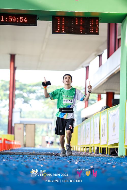 Race photo from BAF LIONS RUN 2024