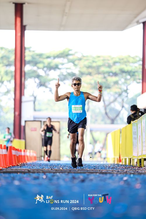 Race photo from BAF LIONS RUN 2024