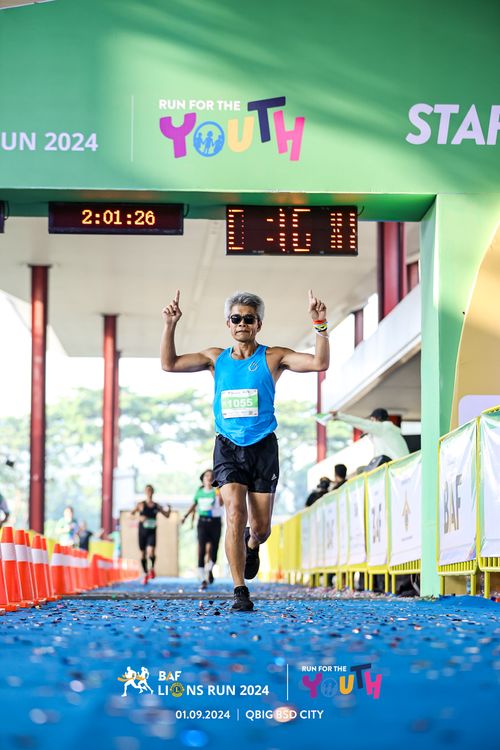 Race photo from BAF LIONS RUN 2024