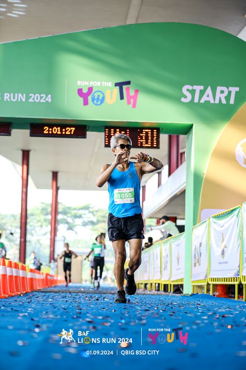 Race photo from BAF LIONS RUN 2024