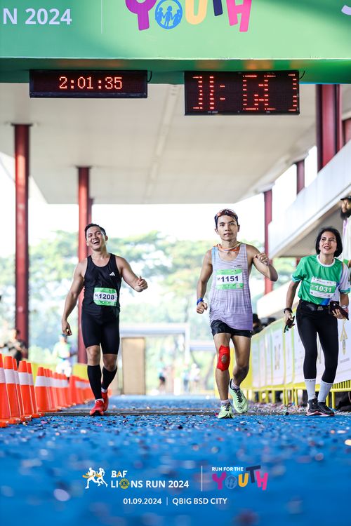 Race photo from BAF LIONS RUN 2024