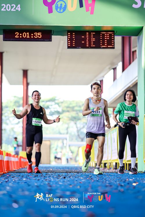 Race photo from BAF LIONS RUN 2024