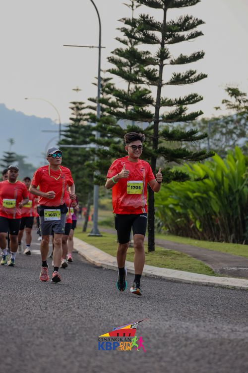 Race photo from CISANGKAN KBP CITY RUN 2025