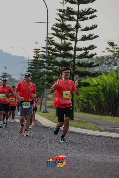 Race photo from CISANGKAN KBP CITY RUN 2025