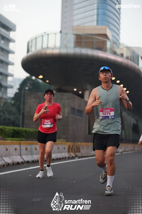 Race photo from Smartfren Run 2025 