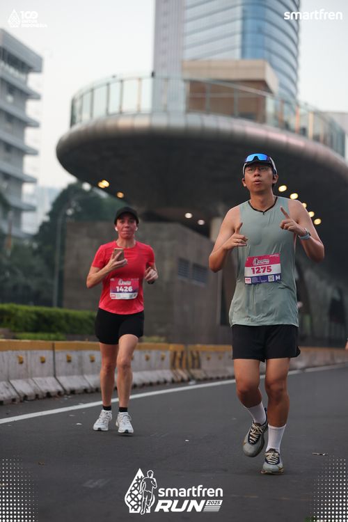 Race photo from Smartfren Run 2025 