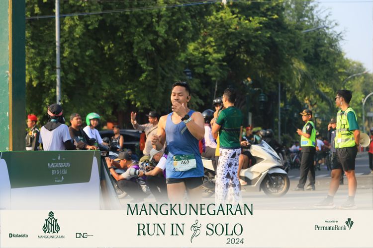 Race photo from Mangkunegaran Run 2024