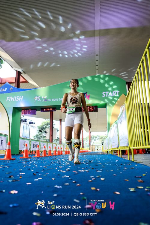 Race photo from BAF LIONS RUN 2024