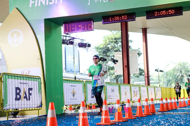 Race photo from BAF LIONS RUN 2024