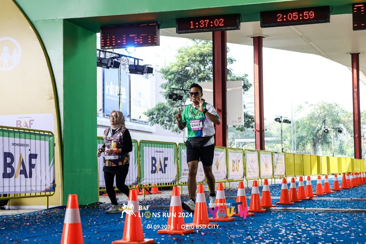 Race photo from BAF LIONS RUN 2024