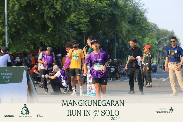 Race photo from Mangkunegaran Run 2024