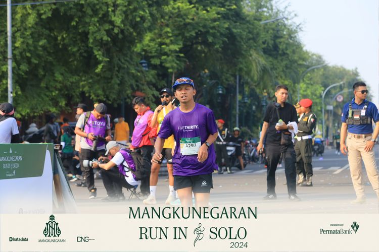 Race photo from Mangkunegaran Run 2024