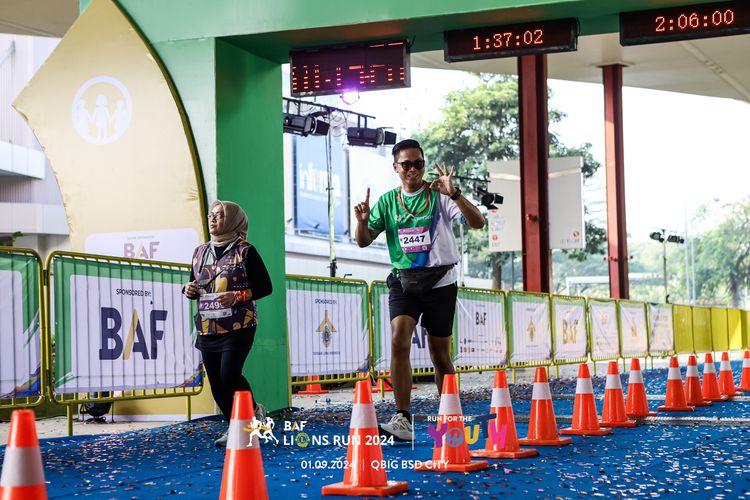 Race photo from BAF LIONS RUN 2024