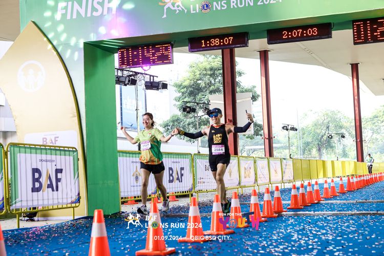 Race photo from BAF LIONS RUN 2024