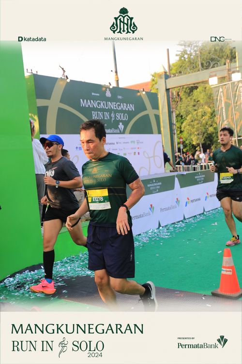 Race photo from Mangkunegaran Run 2024