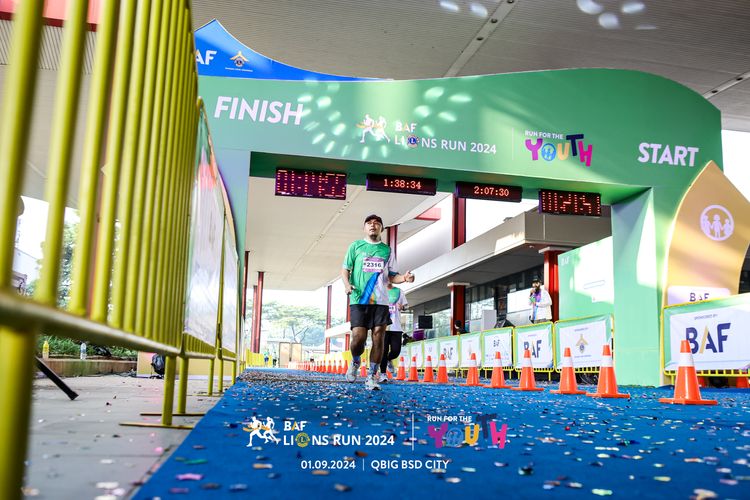Race photo from BAF LIONS RUN 2024