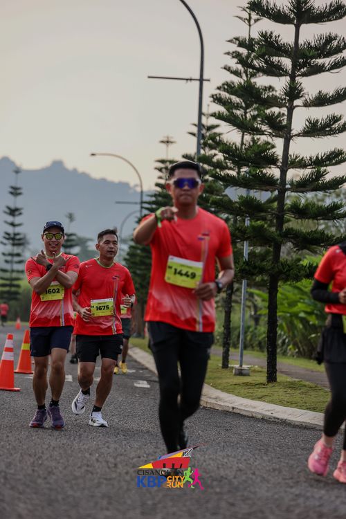 Race photo from CISANGKAN KBP CITY RUN 2025