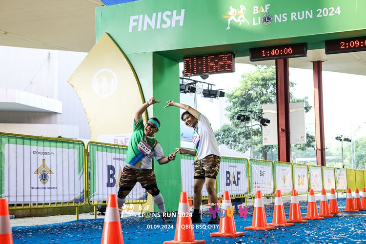 Race photo from BAF LIONS RUN 2024