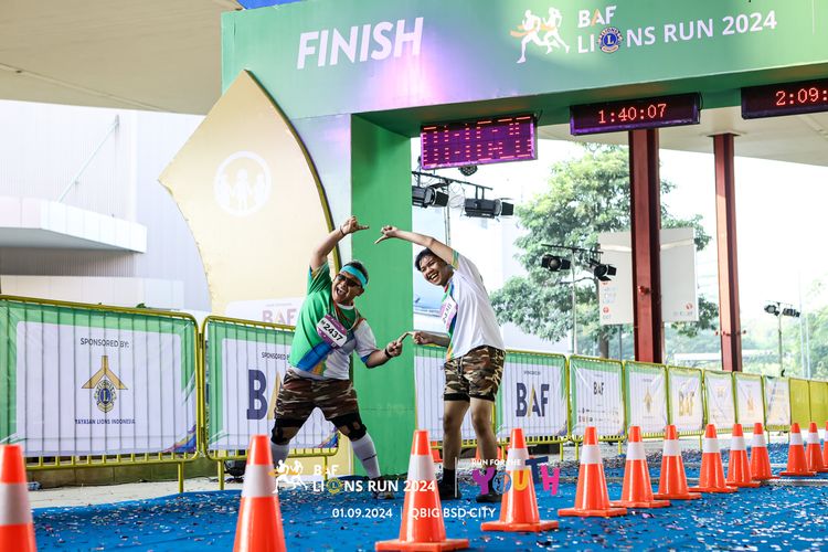 Race photo from BAF LIONS RUN 2024