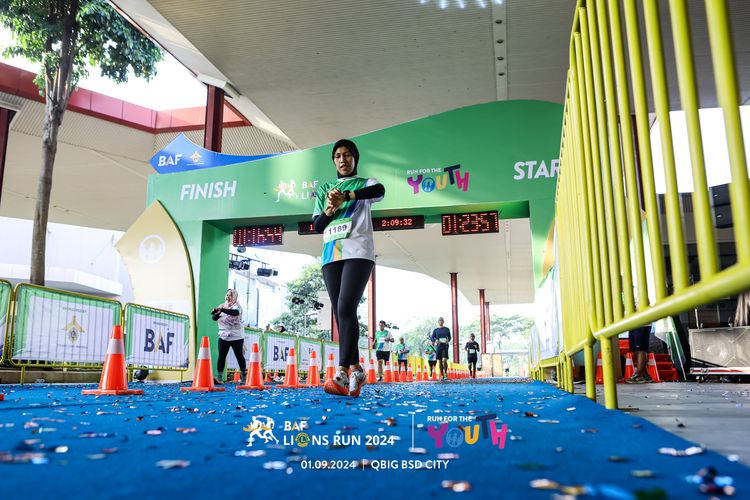 Race photo from BAF LIONS RUN 2024