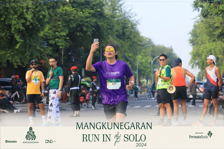 Race photo from Mangkunegaran Run 2024
