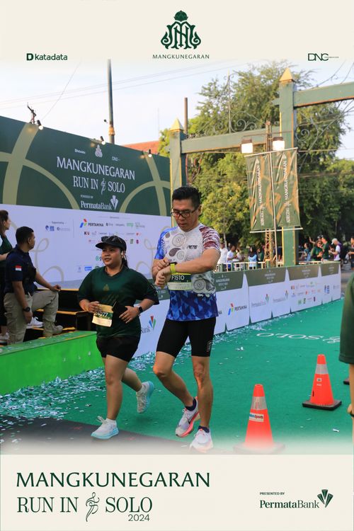 Race photo from Mangkunegaran Run 2024