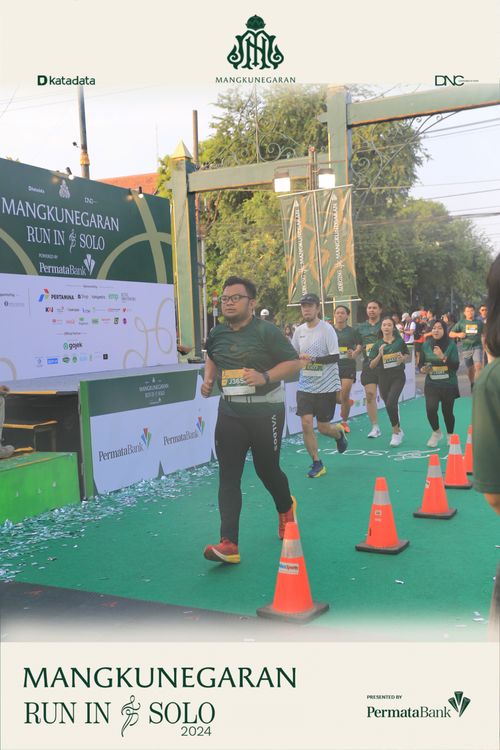 Race photo from Mangkunegaran Run 2024