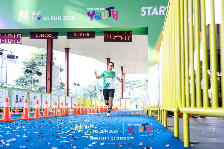 Race photo from BAF LIONS RUN 2024