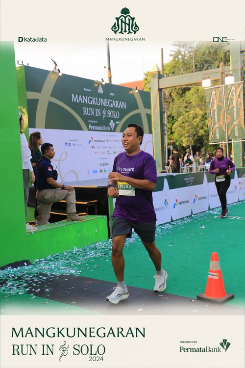 Race photo from Mangkunegaran Run 2024