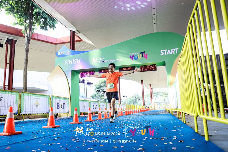 Race photo from BAF LIONS RUN 2024