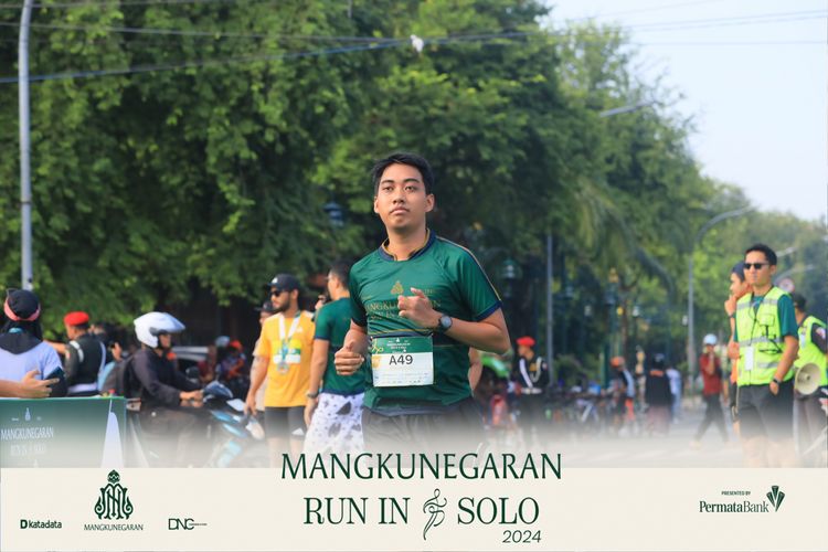 Race photo from Mangkunegaran Run 2024