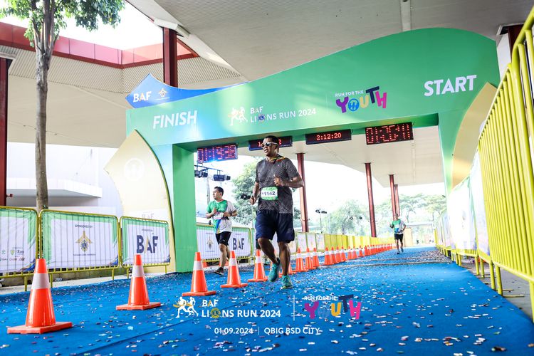 Race photo from BAF LIONS RUN 2024