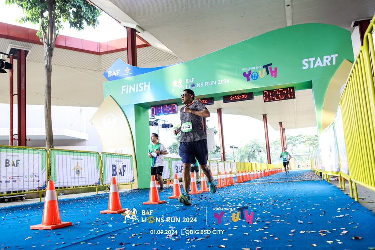Race photo from BAF LIONS RUN 2024