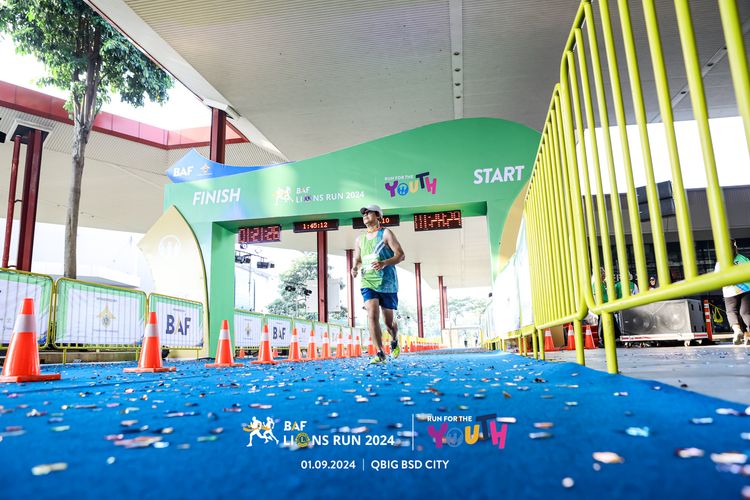 Race photo from BAF LIONS RUN 2024