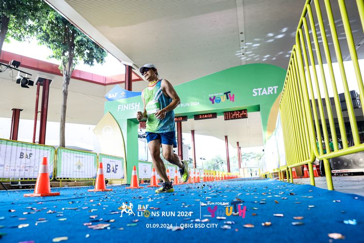 Race photo from BAF LIONS RUN 2024