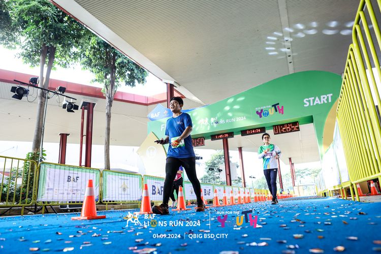 Race photo from BAF LIONS RUN 2024
