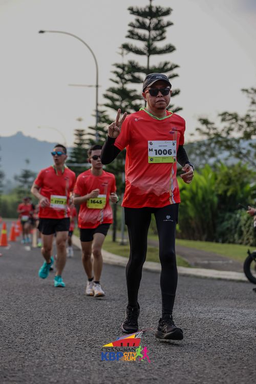 Race photo from CISANGKAN KBP CITY RUN 2025