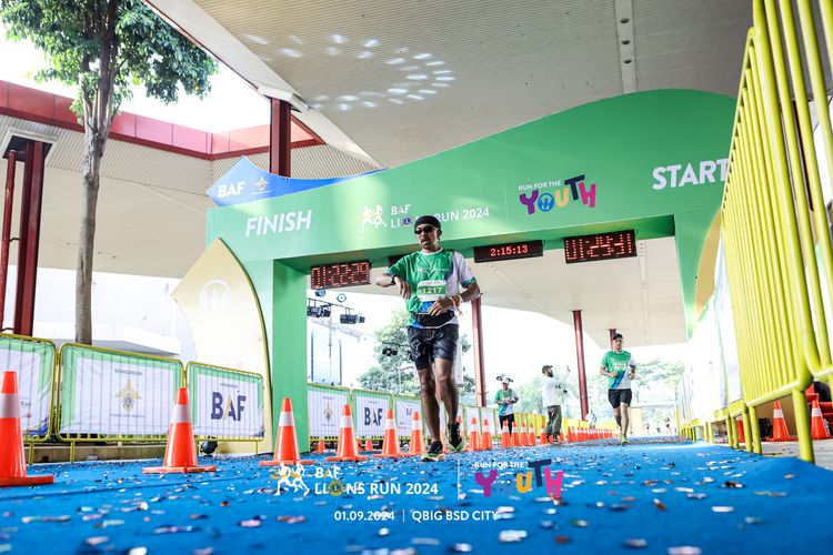 Race photo from BAF LIONS RUN 2024
