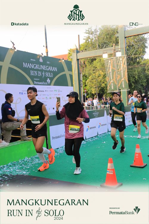 Race photo from Mangkunegaran Run 2024