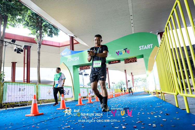 Race photo from BAF LIONS RUN 2024