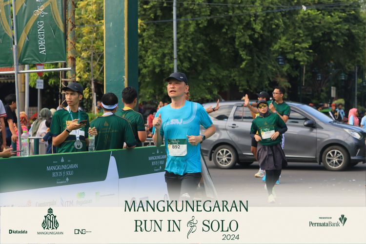 Race photo from Mangkunegaran Run 2024
