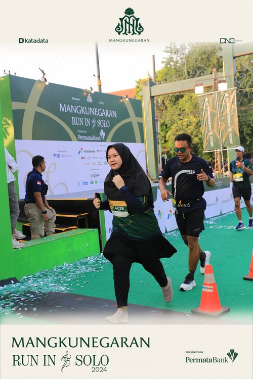 Race photo from Mangkunegaran Run 2024