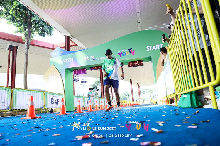 Race photo from BAF LIONS RUN 2024