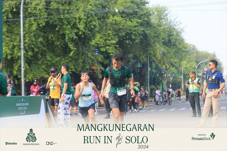 Race photo from Mangkunegaran Run 2024