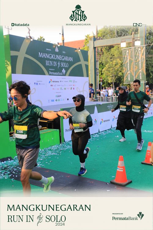 Race photo from Mangkunegaran Run 2024