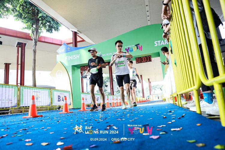 Race photo from BAF LIONS RUN 2024