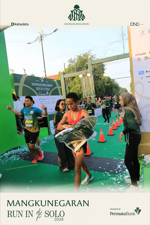 Race photo from Mangkunegaran Run 2024