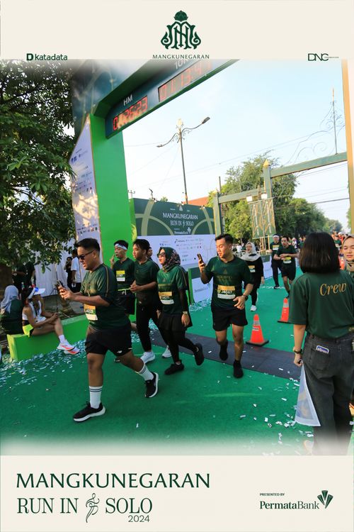 Race photo from Mangkunegaran Run 2024